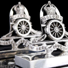 Load image into Gallery viewer, Royal Artillery - A Pair of Menu Holders, 1908
