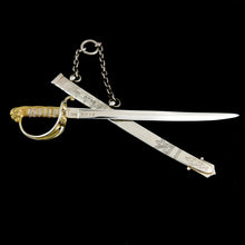 Load image into Gallery viewer, Royal Navy - Victorian Officer’s Sword Letter Opener, 1874

