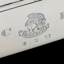 Load image into Gallery viewer, Artists Rifles - George VI Cigarette Box, 1936
