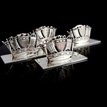 Load image into Gallery viewer, A Set of Four George V Royal Navy Menu Holders, 1926
