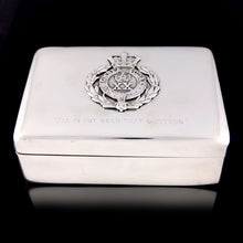 Load image into Gallery viewer, Lancashire Fusiliers - A Regimental Presentation Cigarette Box, 1899
