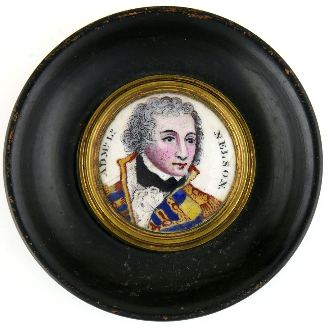 A George III Enamelled Portrait of Admiral Lord Nelson 1805