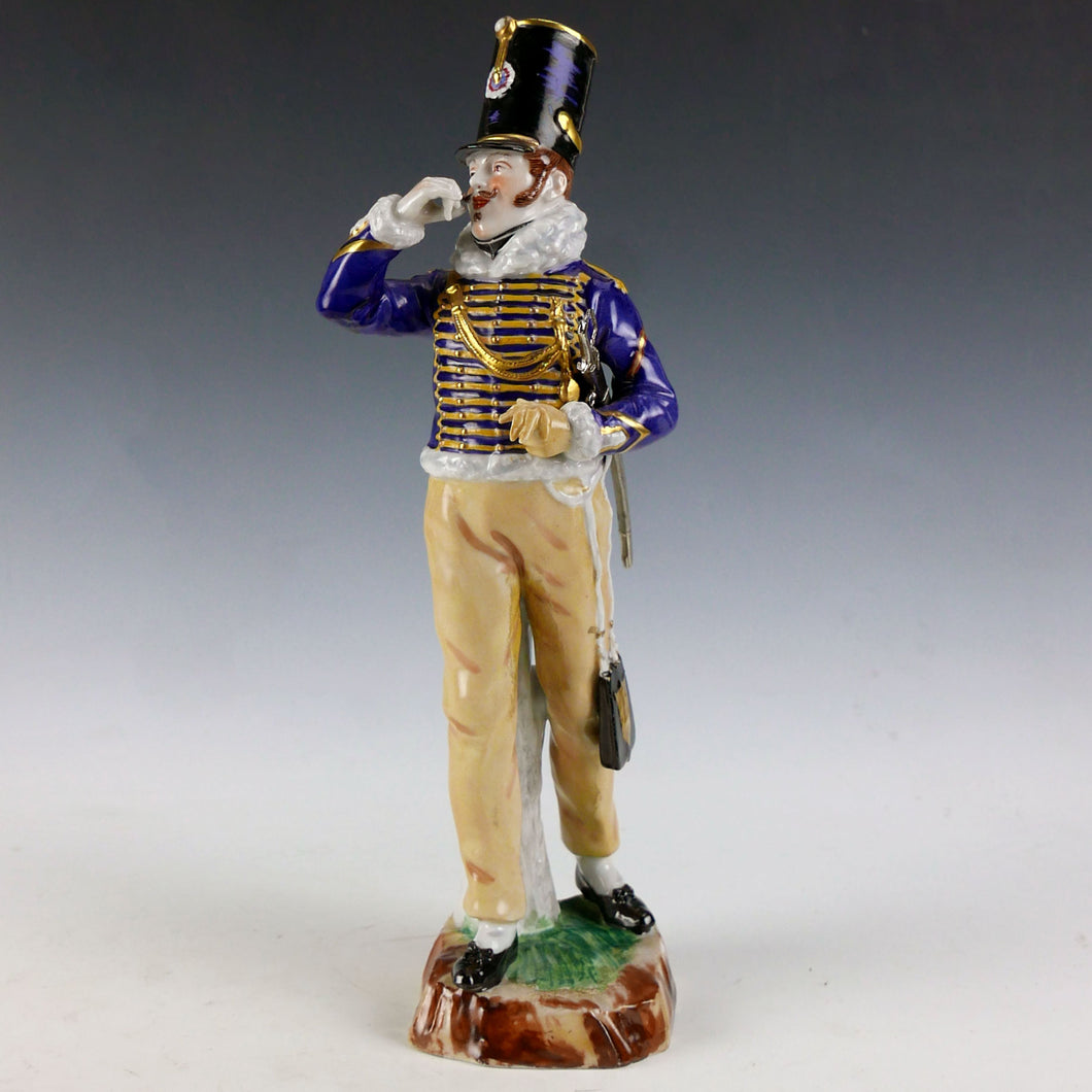 Fourrier du 11e Hussards en tenue de Bal, 1800
