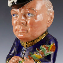 Load image into Gallery viewer, Winston Churchill Toby Jug by Wilkinson&#39;s of Burslem, circa 1941
