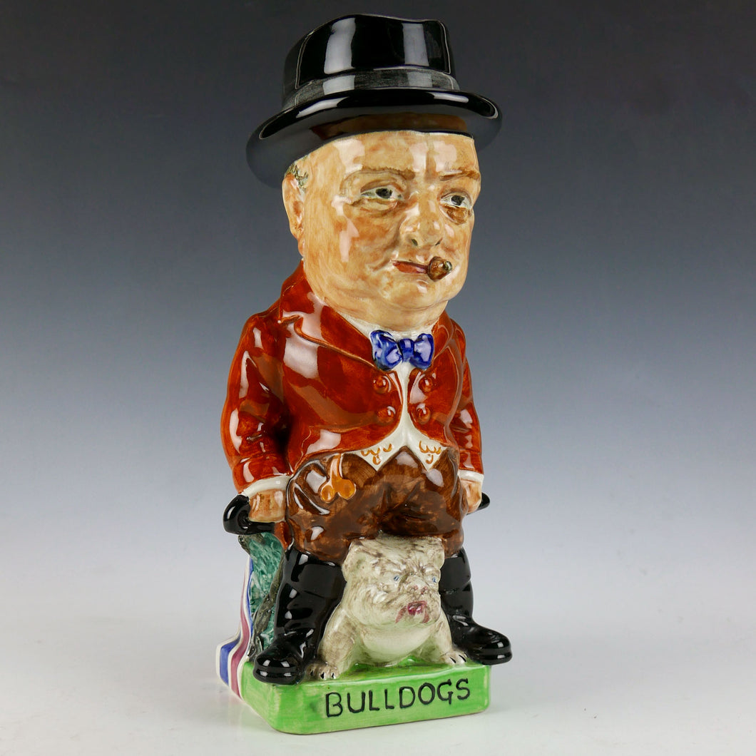 A Second World War Burgess and Leigh Churchill ‘Bulldogs’ Toby Jug