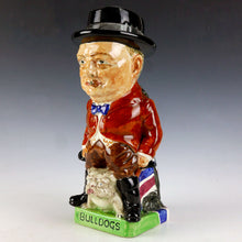 Load image into Gallery viewer, A Second World War Burgess and Leigh Churchill ‘Bulldogs’ Toby Jug

