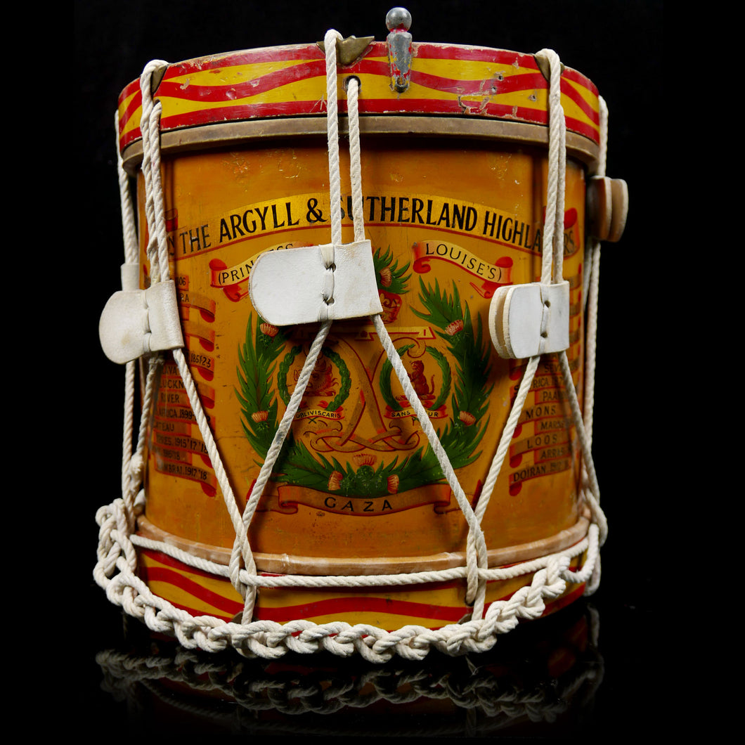 A George V 1st Battalion Argyll & Sutherland Highlanders Side Drum, 1910