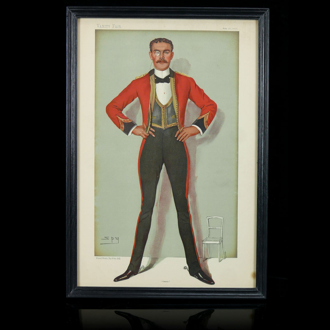 Vanity Fair Print - Captain Oswald Ames, 2nd Life Guards by Spy, 1896