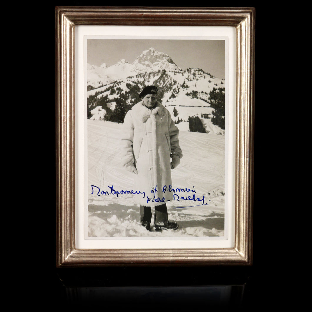 Field Marshal Viscount Montgomery in Gstaad, 1949