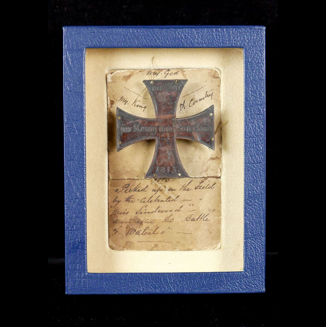 Relic of Waterloo - Landwehr Cross, 1815