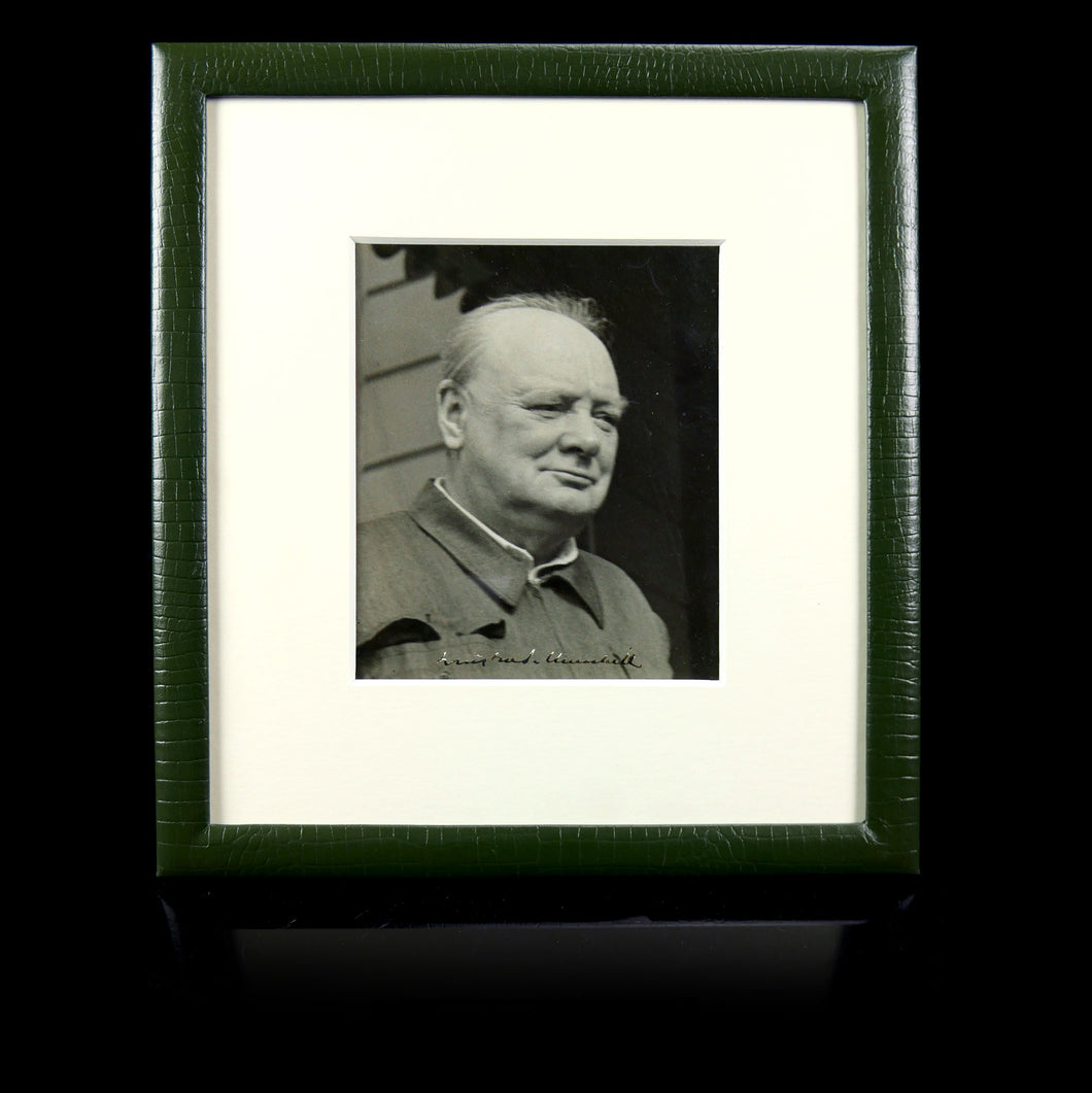 Signed Portrait Photograph of Sir Winston Churchill, 1944