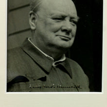 Load image into Gallery viewer, Signed Portrait Photograph of Sir Winston Churchill, 1944
