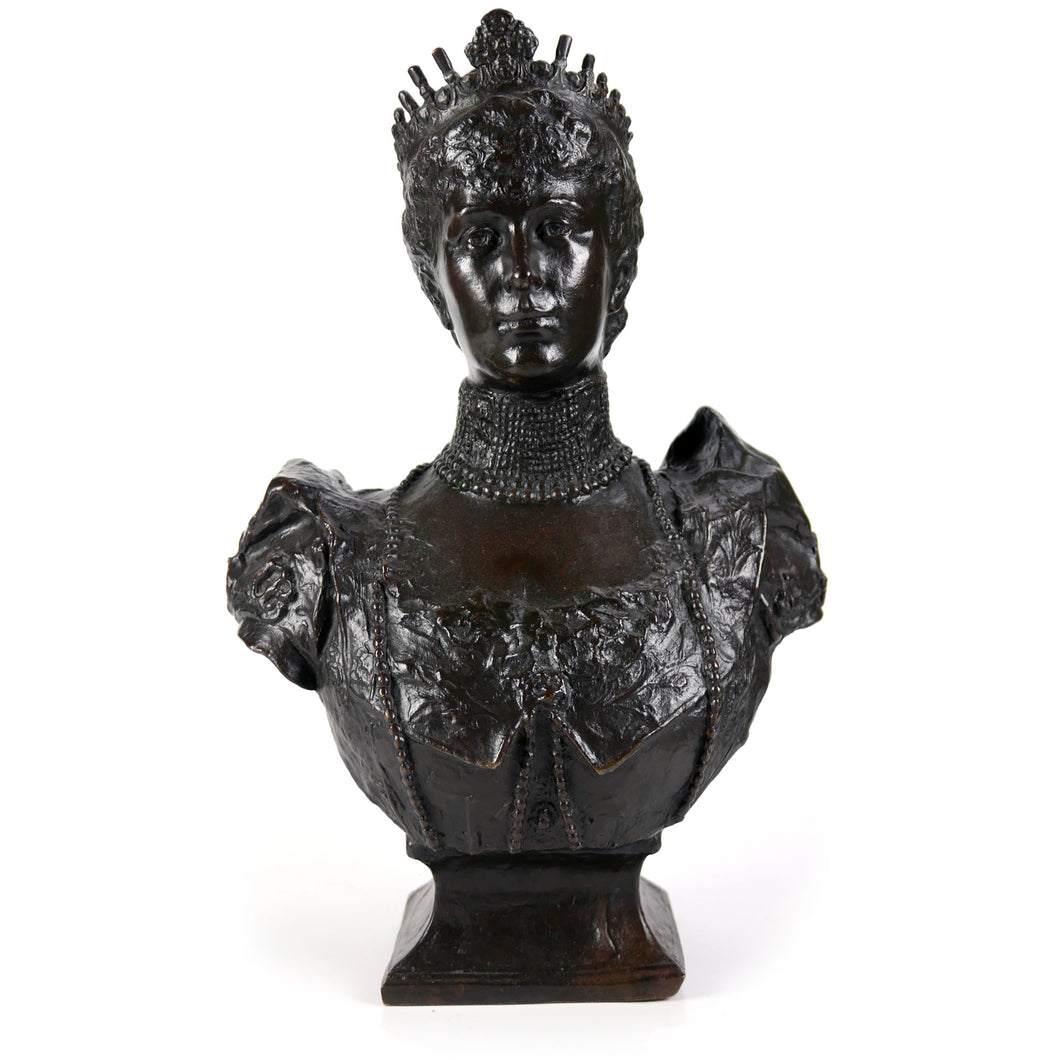 Bust of Mary, Princess of Wales, by Sydney March, 1903