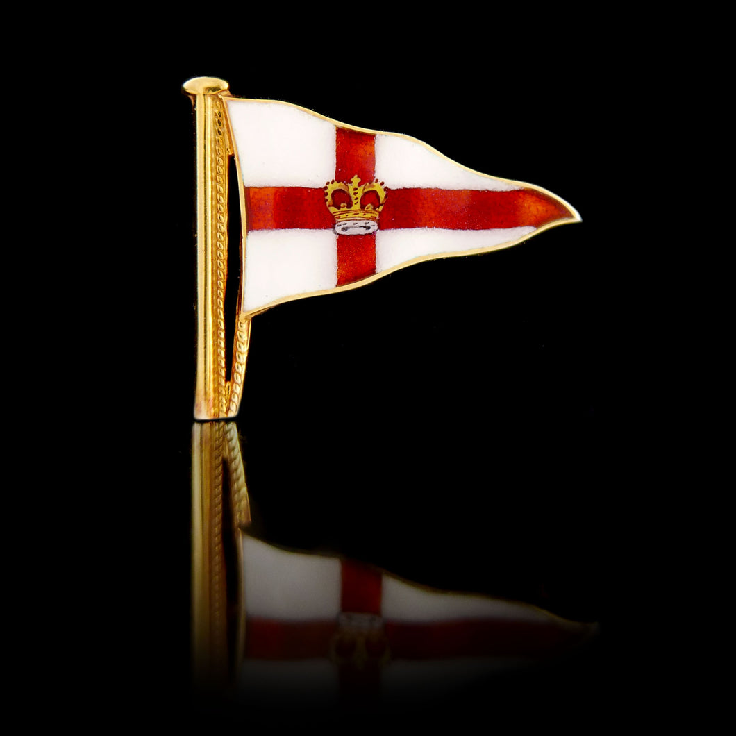 Royal Yacht Squadron Burgee Brooch