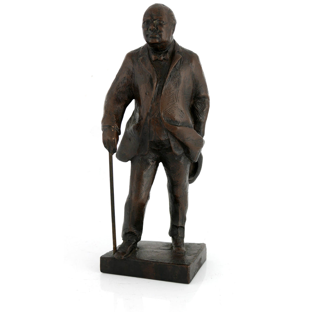 A Standing Figure of Winston Churchill by Franta Belsky, 1976