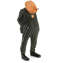 Load image into Gallery viewer, Carved Wood Churchill, 1960
