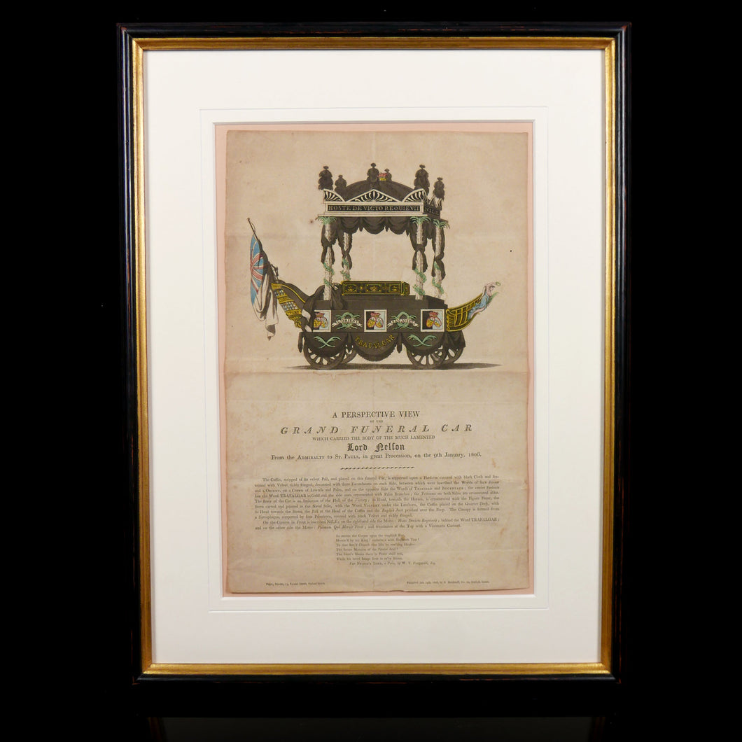 Engraving - Lord Nelson’s Grand Funeral Car, 1806