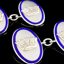 Load image into Gallery viewer, Royal Navy Silver Cufflinks
