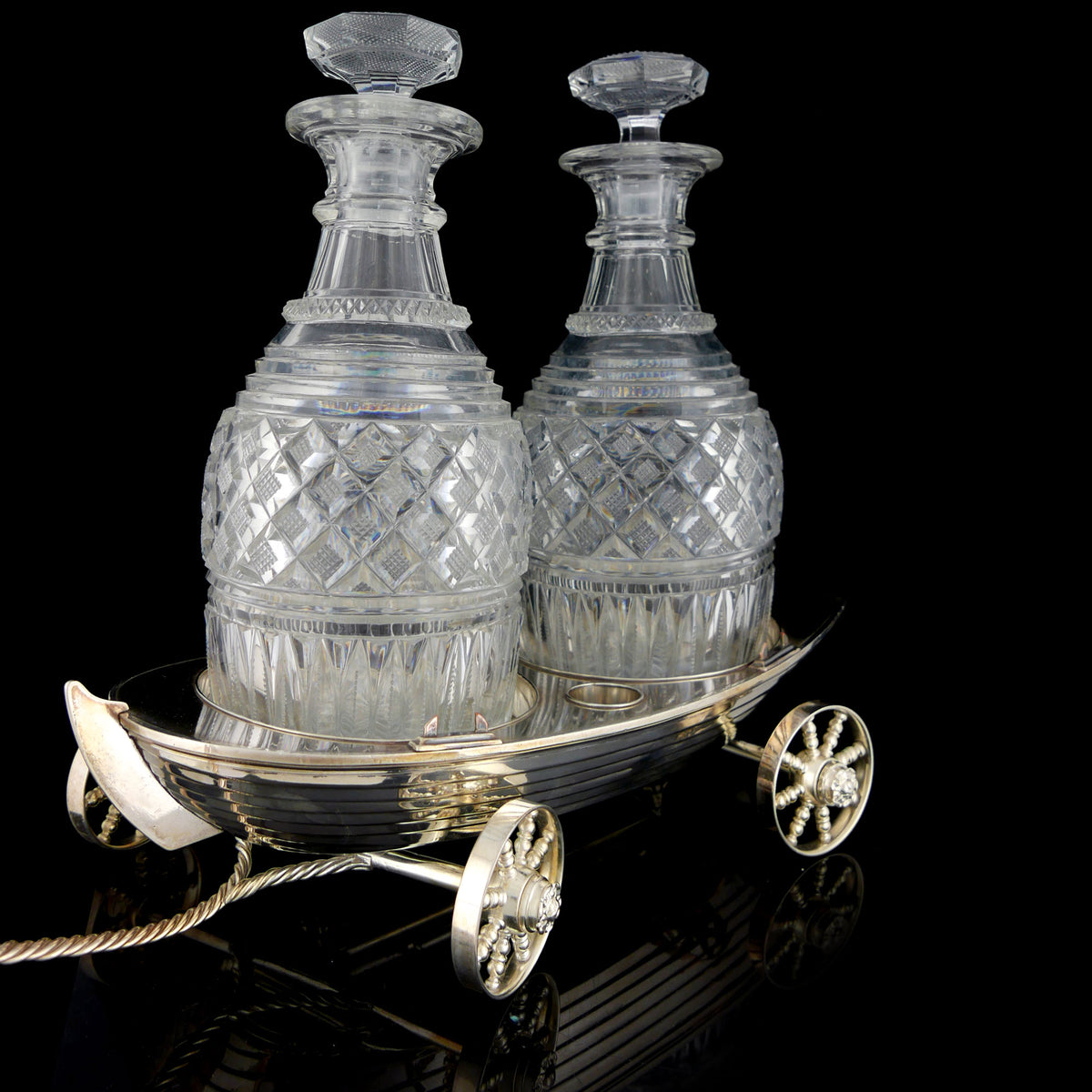Jolly Boat Double Decanter Stand, 1850 – The Armoury St James's