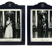 Load image into Gallery viewer, A Pair of Royal Presentation Portrait Photographs of Elizabeth II and Prince Philip, 1965
