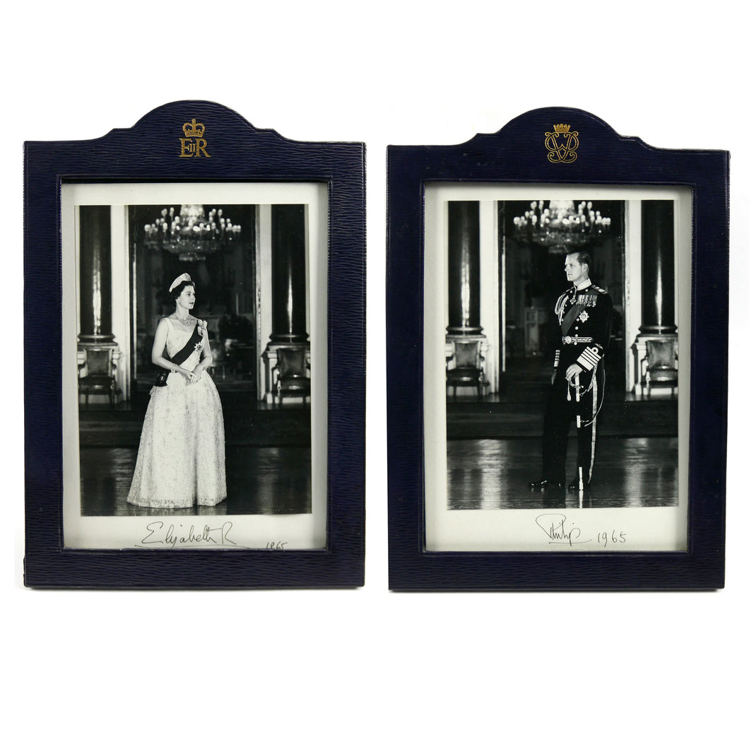 A Pair of Royal Presentation Portrait Photographs of Elizabeth II and Prince Philip, 1965