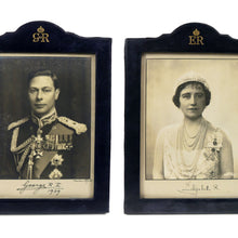 Load image into Gallery viewer, George VI and Queen Elizabeth - A Pair of Royal Presentation Portrait Photographs, 1939

