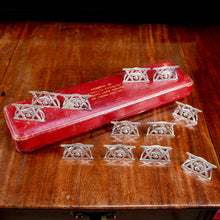 Load image into Gallery viewer, Lancashire Fusiliers - Cased Set of Regimental Menu Holders, 1904
