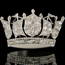 Load image into Gallery viewer, Royal Navy Crown Brooch
