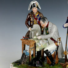 Load image into Gallery viewer, Napoleon at the Battle of Bautzen (1813), Dresden Porcelain Figure Group, 1950
