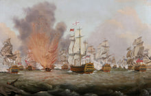 Load image into Gallery viewer, The Battle of Cape St Vincent (1780) after Richard Paton, 1780
