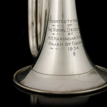 Load image into Gallery viewer, Princely India - A George V Deccan Horse Presentation Cavalry Trumpet, 1934

