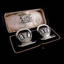 Load image into Gallery viewer, A Pair of George V Royal Navy Menu Holders, 1925
