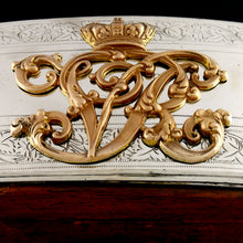 Load image into Gallery viewer, Victorian Cavalry Officer’s Silver Pouch Flap Table Box, 1856
