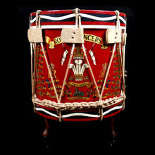 Load image into Gallery viewer, 9th/12th Royal Lancers (Prince of Wales’s) Side Drum Table, 1960
