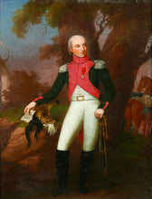 Load image into Gallery viewer, Portrait of the Baron de Beaulieu - Colonel of the 15th Dragoons; French School, 1807
