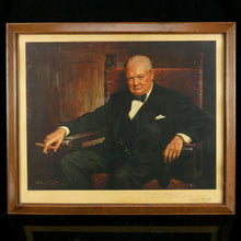Load image into Gallery viewer, Second World War Winston Churchill Portrait Print, 1943
