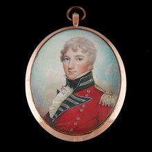 Load image into Gallery viewer, Portrait Miniature of the Captain Jeremiah Crampton (of the Forlorn Hope at Badajoz), 1799
