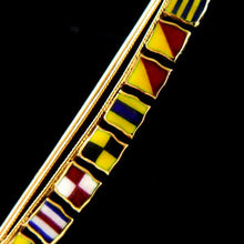 Load image into Gallery viewer, Signal Flag Brooch - Good Luck, 1955
