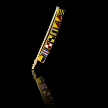Load image into Gallery viewer, Signal Flag Brooch - Good Luck, 1955
