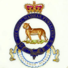 Load image into Gallery viewer, Royal Madras Fusiliers - ‘Plassey' Tiger Mess Plate, 1870-81
