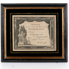 Load image into Gallery viewer, Admission Ticket for The Funeral Procession of William Pitt The Younger, 1806
