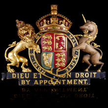 Load image into Gallery viewer, Royal Warrant Holder’s Armorial Appointment Sign, 1902
