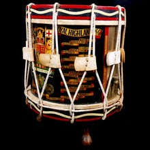 Load image into Gallery viewer, Black Watch (Royal Highland) Regiment - 1st Battalion Presentation Side Drum Table, 1965
