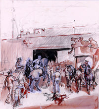 Load image into Gallery viewer, Troops Embarking for France, 1915 - Harold Duke Collison Morley
