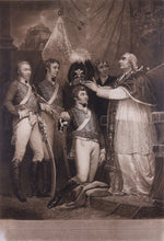 Load image into Gallery viewer, Engraving - The Presentation of 12th Light Dragoons Officers to Pope Pius VI, 1813
