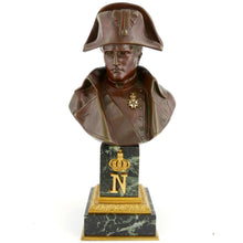 Load image into Gallery viewer, Emperor Napoleon I - A Bronze Desk Bust, 1890
