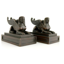 Load image into Gallery viewer, Pair of Grand Tour Miniature Winged Sphinxes, 1830
