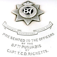 Load image into Gallery viewer, 87th Punjabis - A Regimental Presentation Stationery Box, 1921

