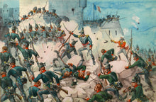 Load image into Gallery viewer, 5/60th Royal Americans at the Storming of Ciudad Rodrigo (1812) - Richard Simkin, 1890

