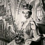 Load image into Gallery viewer, A Royal Presentation Coronation Portrait of H.M. Queen Elizabeth II by Cecil Beaton, signed and dated 1953
